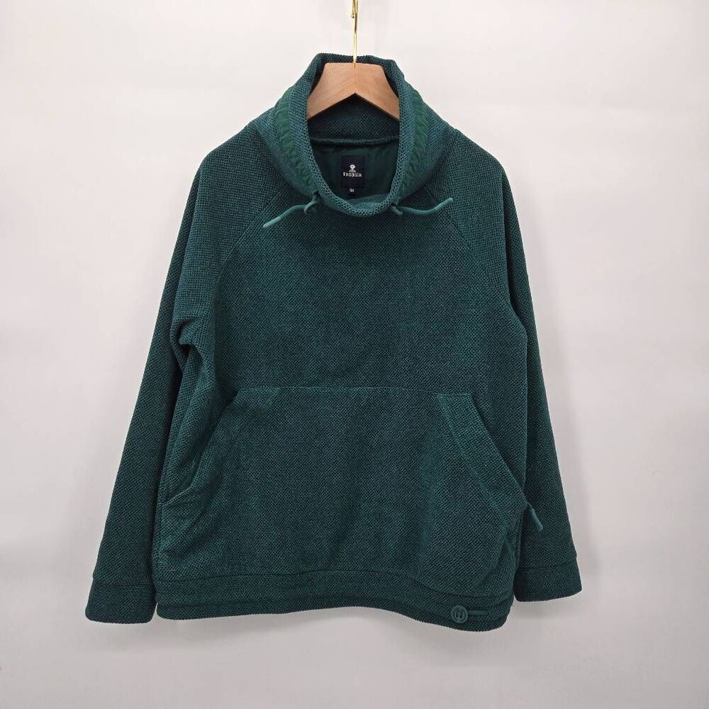 Mousqueton Fleece Sweatshirt Size 36 Funnel Neck Green